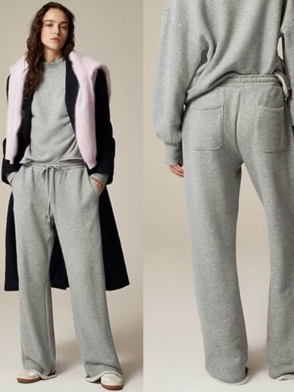 J Crew Heritage Terry Wide-leg Sweat Pants